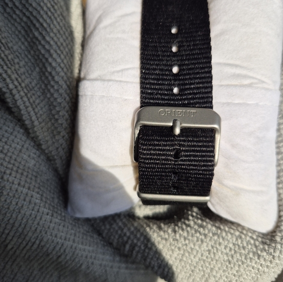 Orient Defender II Automatic Watch, Black Dial, Satin Silver Case, Nato Strap - Picture 10 of 10